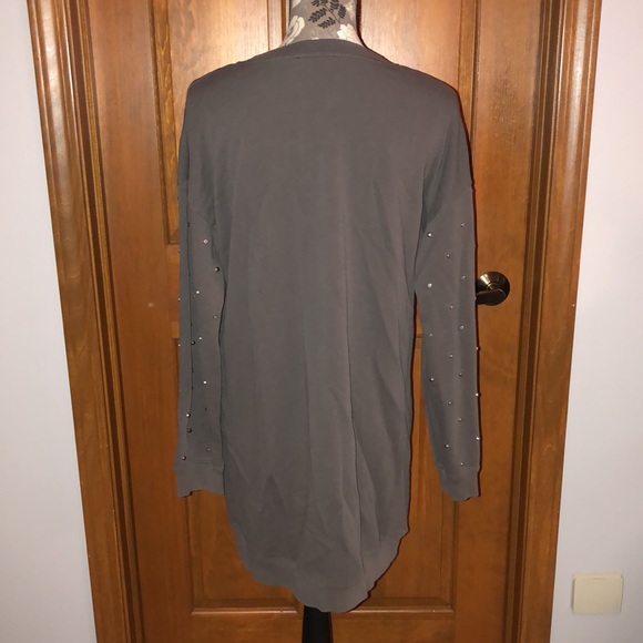 Massimo Fabro Italy 80s sweatshirt dress with studs on arms - Picture 6 of 11